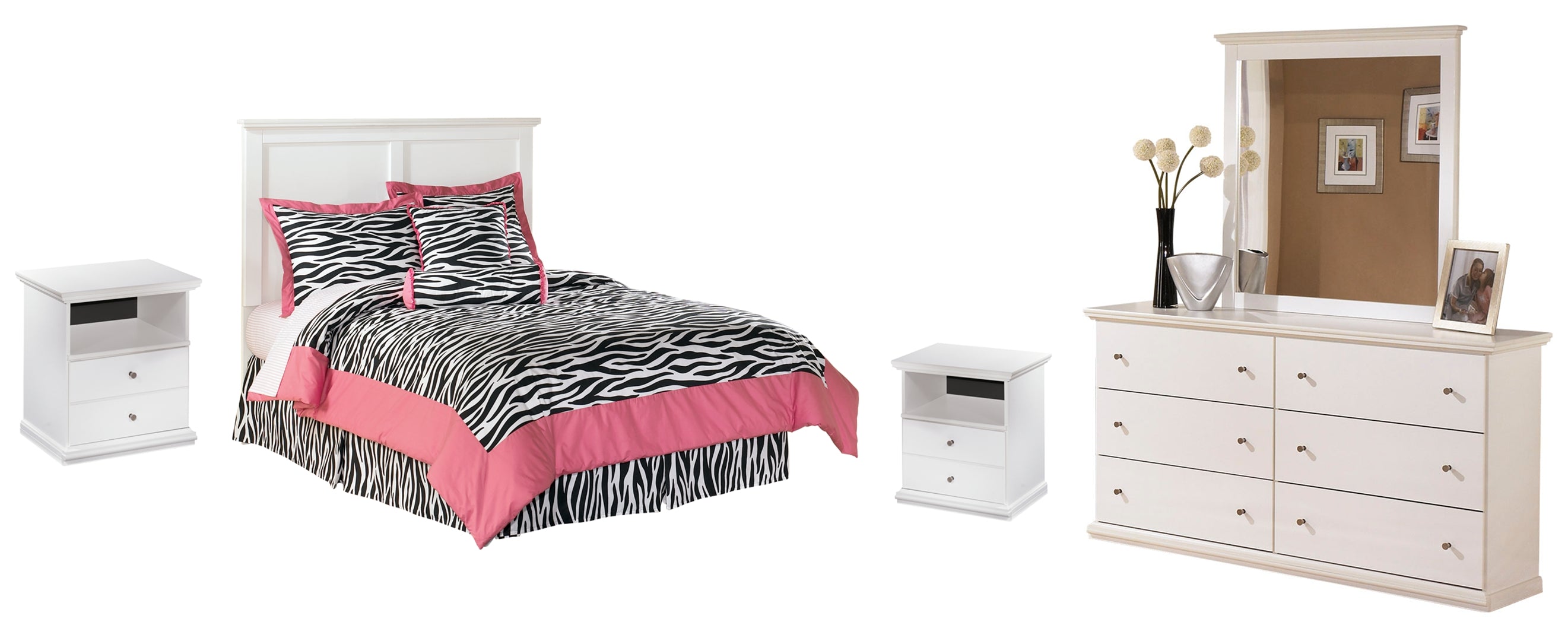 White Bostwick Shoals Panel Bedroom Set