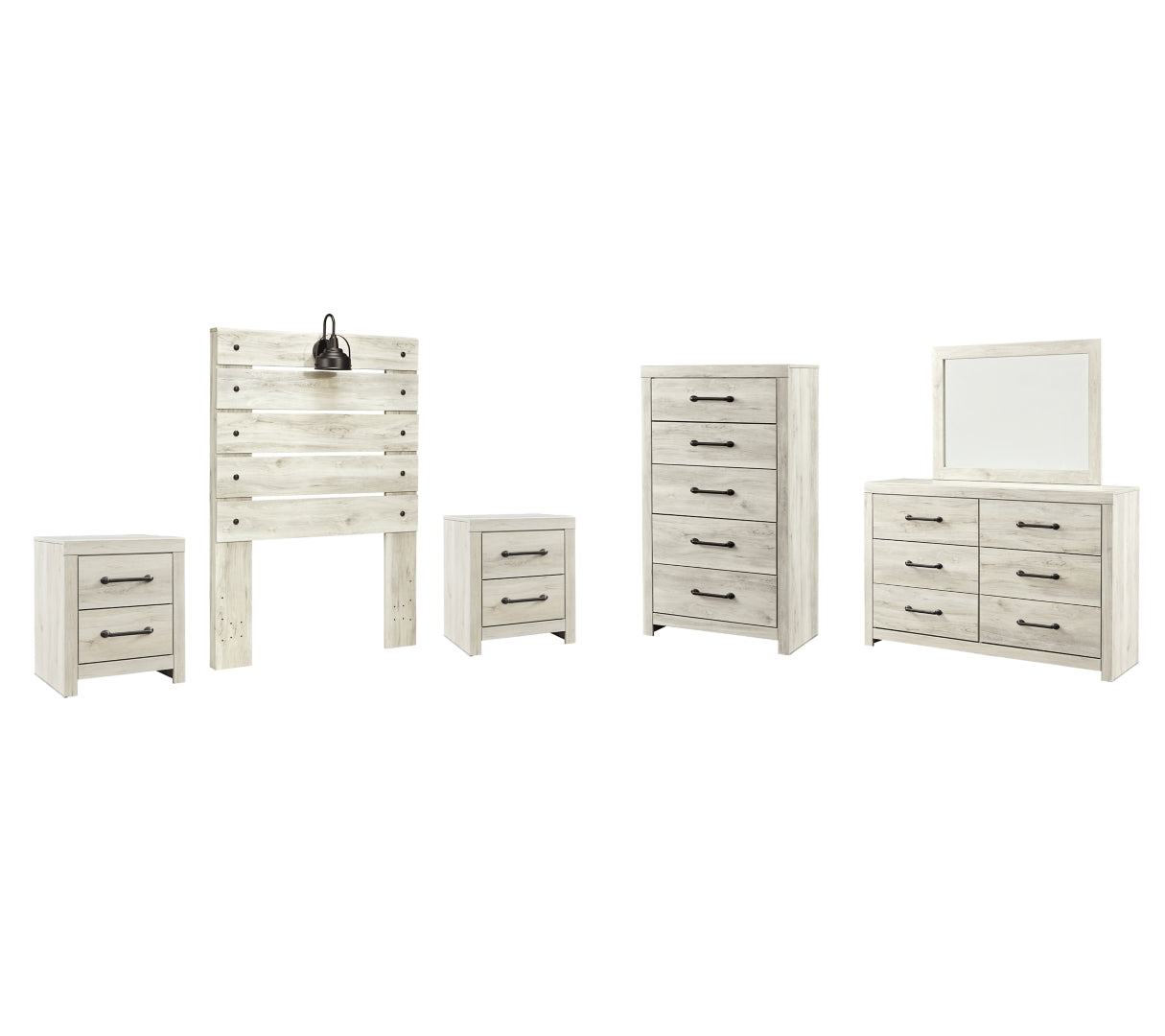 Cambeck Beige Panel Bedroom Set with Storage