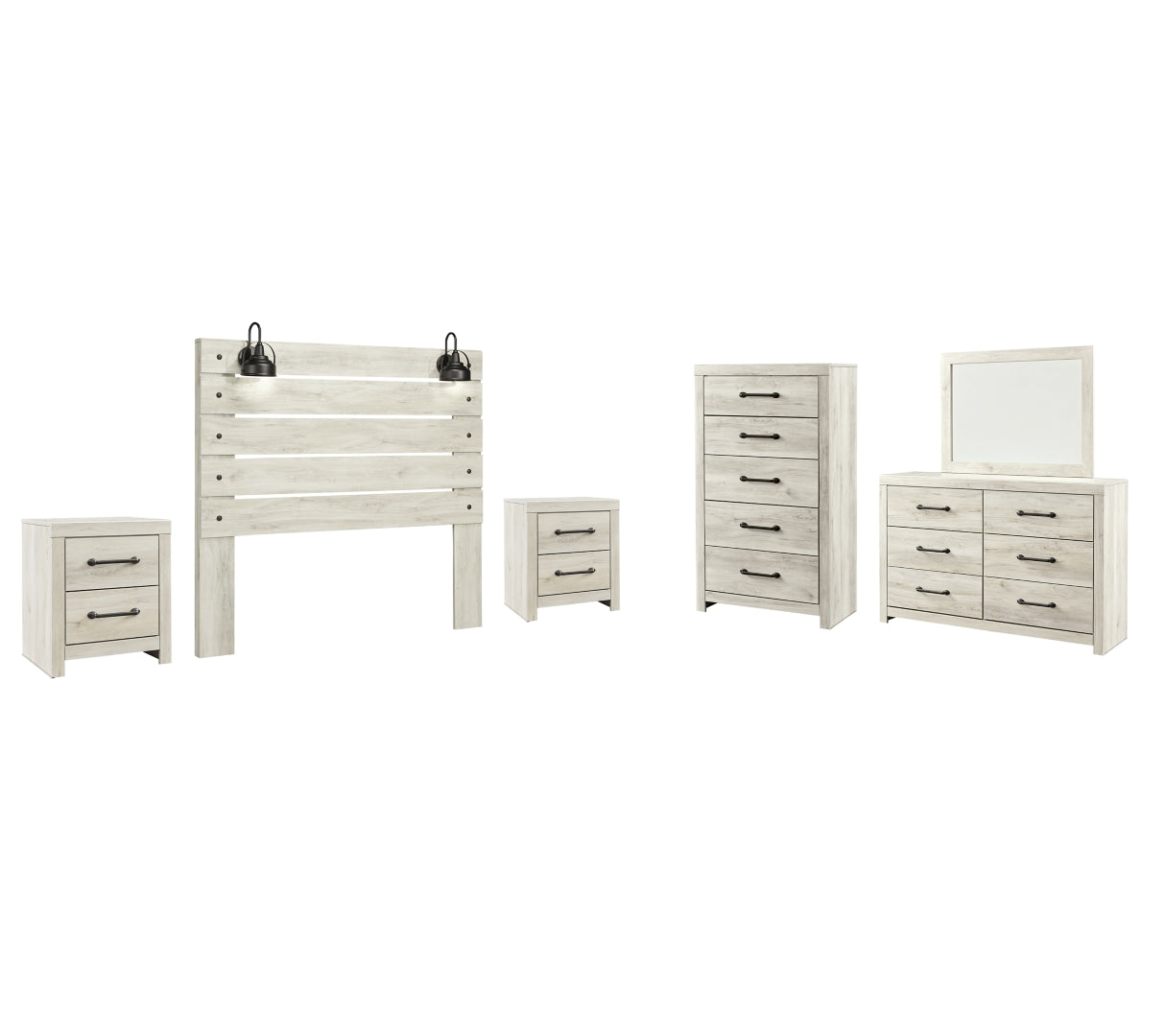 Cambeck Beige Panel Bedroom Set with Storage