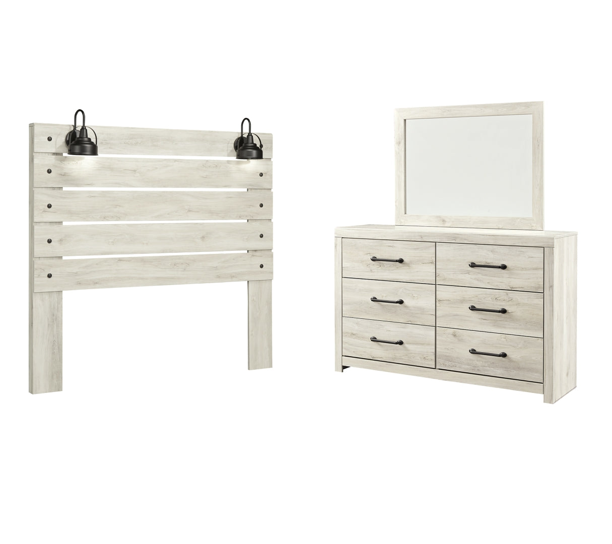 Cambeck Beige Panel Bedroom Set with Storage