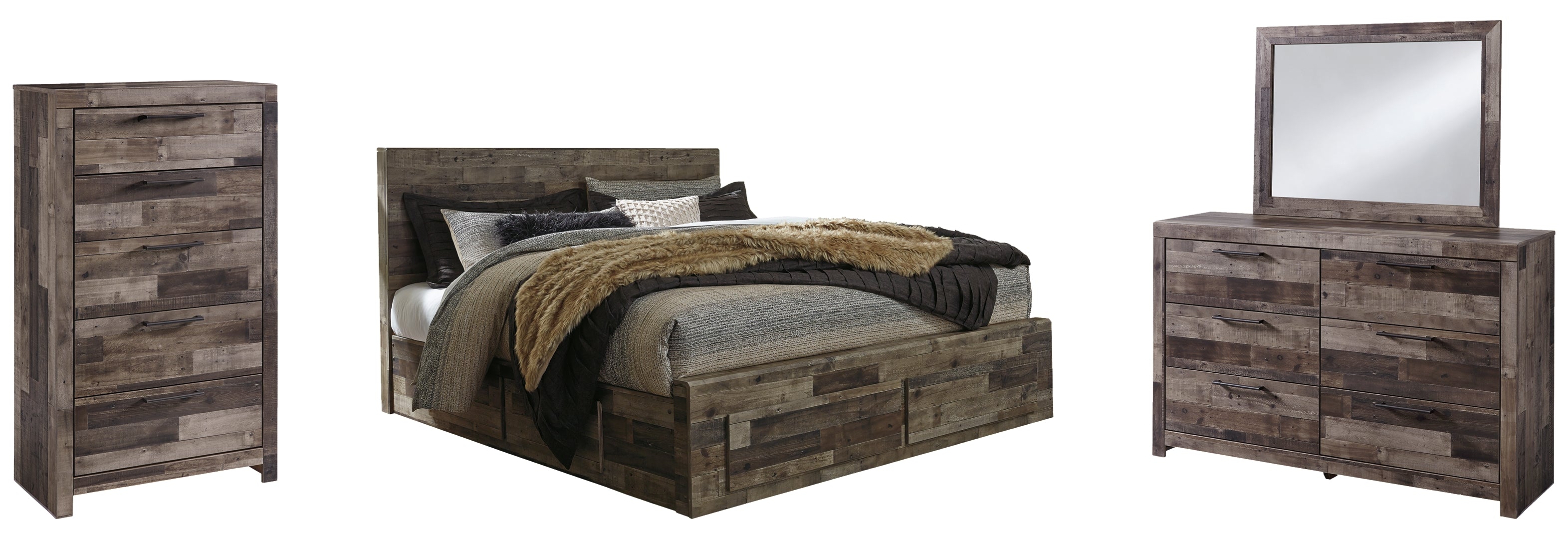 Derekson Grey Panel Bedroom Set