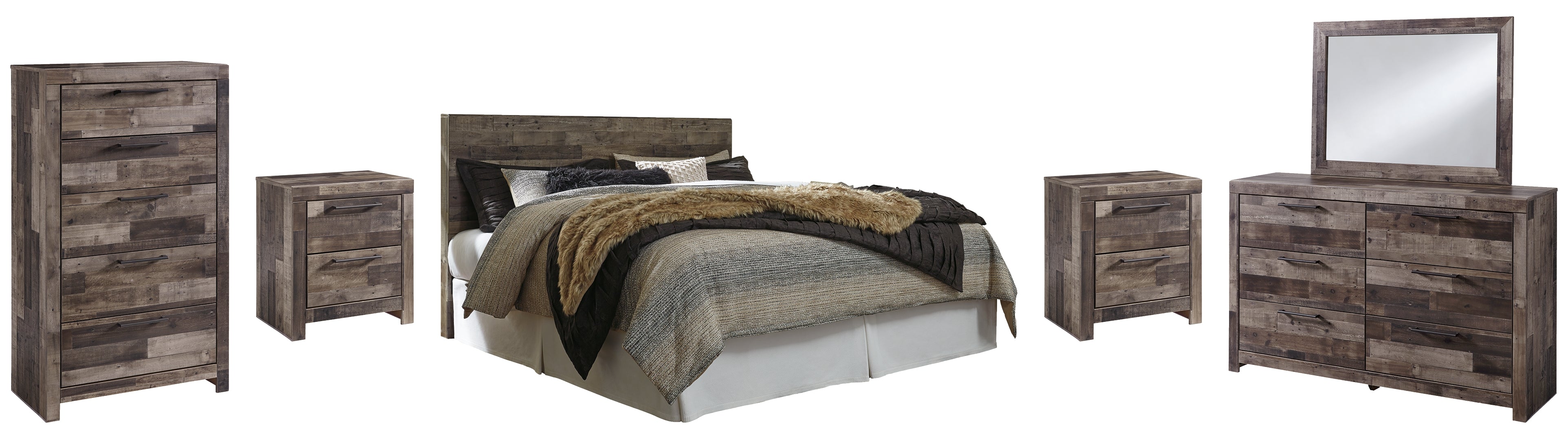 Derekson Grey Panel Bedroom Set