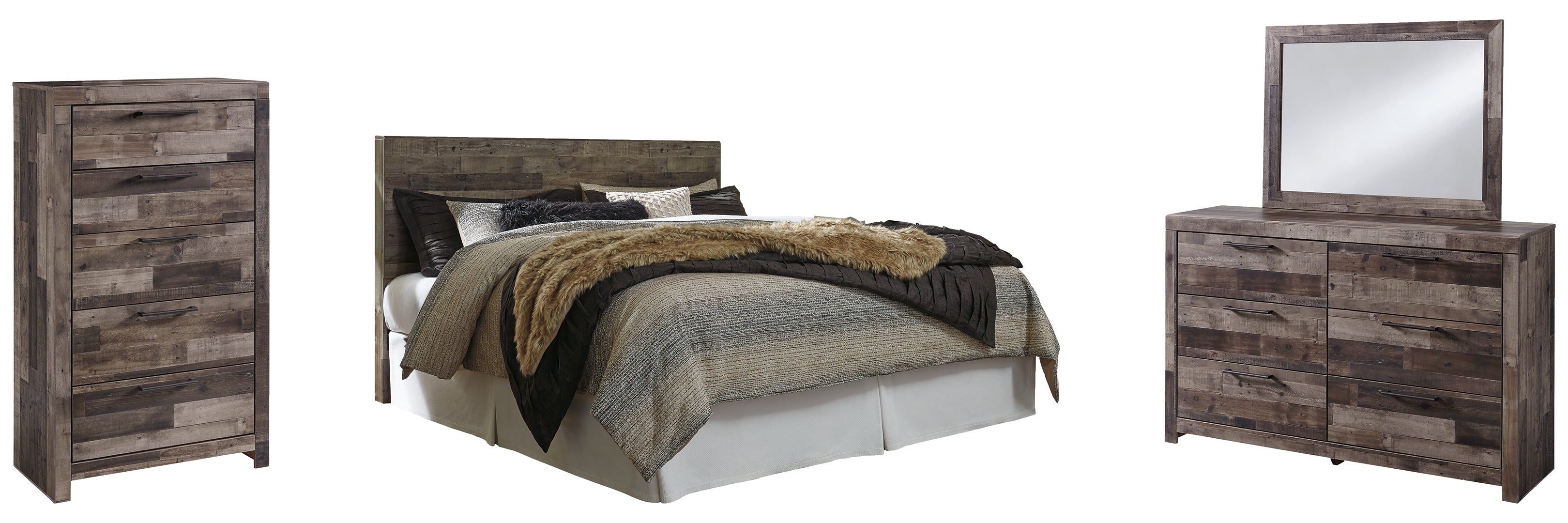 Derekson Grey Panel Bedroom Set