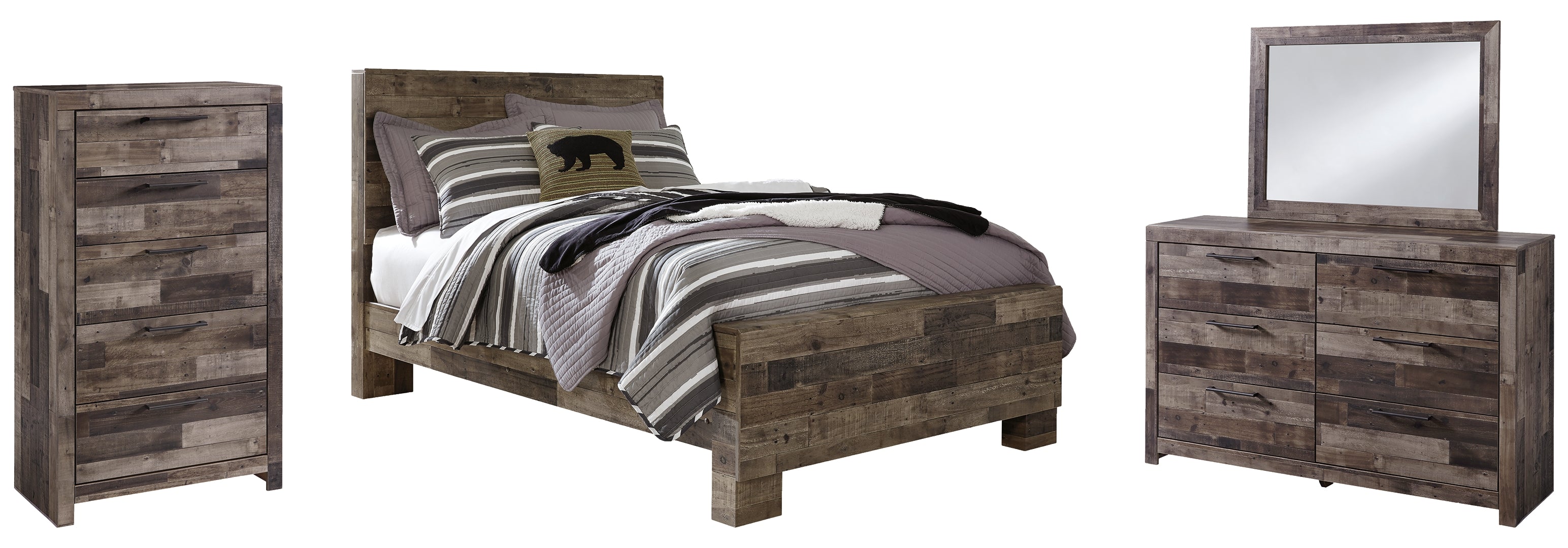 Derekson Grey Panel Bedroom Set