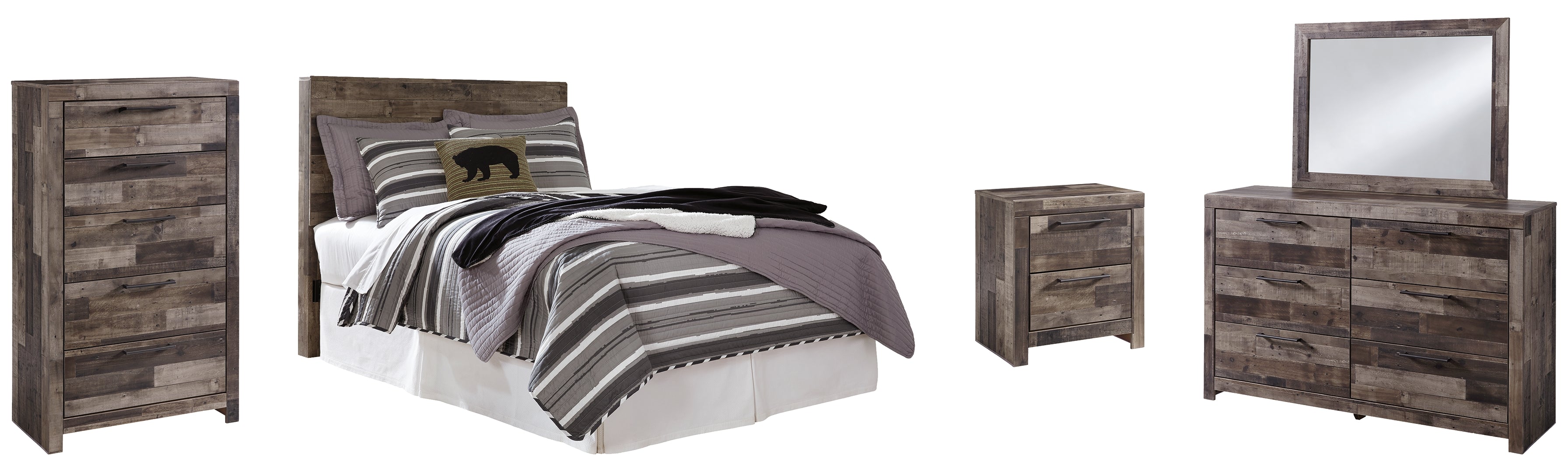 Derekson Grey Panel Bedroom Set
