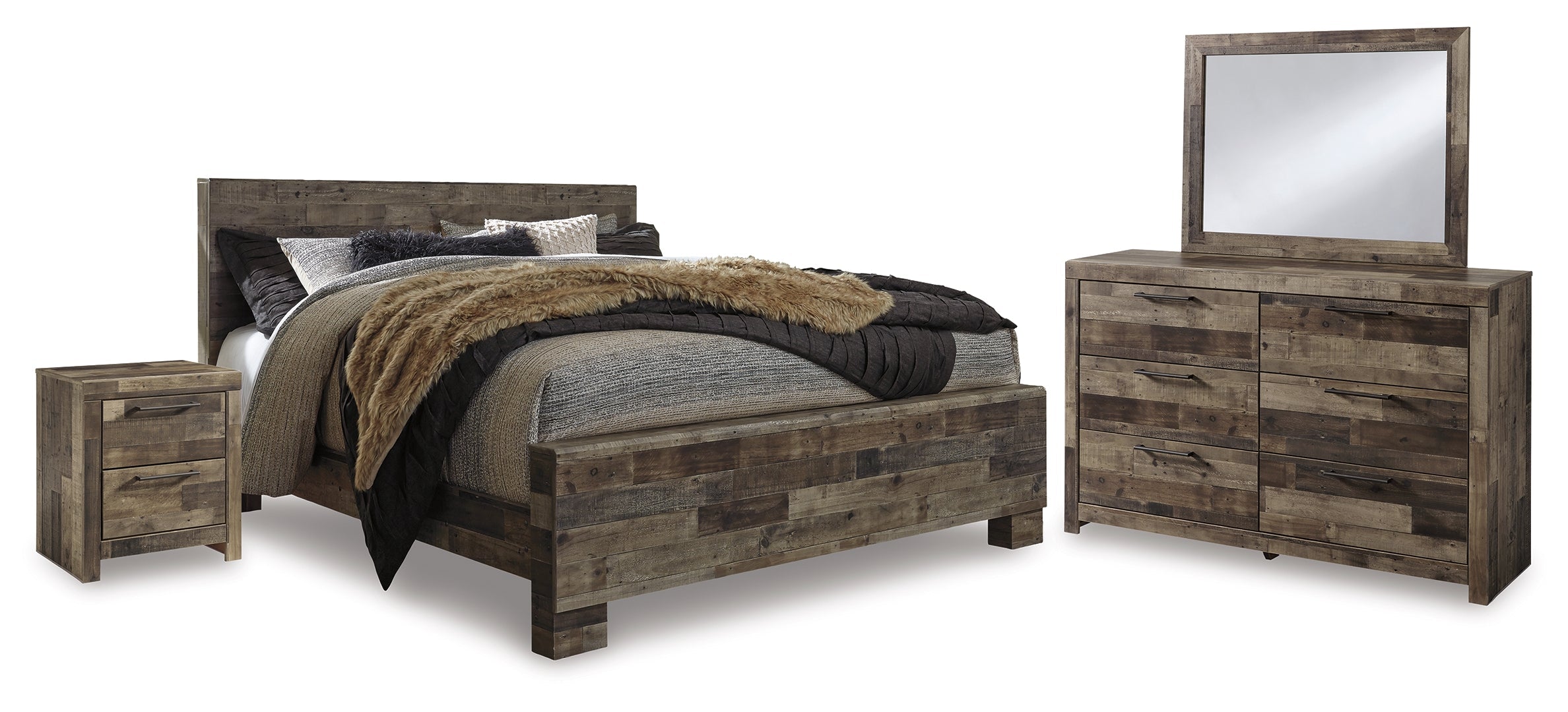 Derekson Grey Panel Bedroom Set