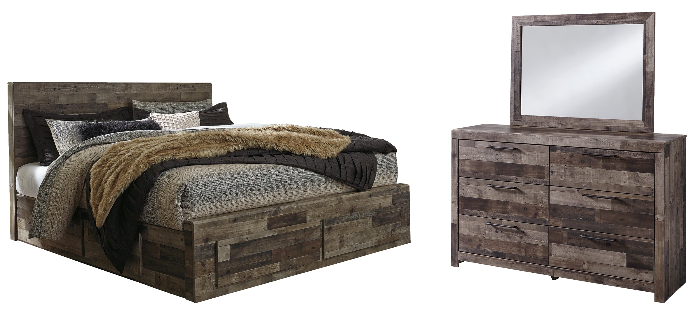 Derekson Grey Panel Bedroom Set