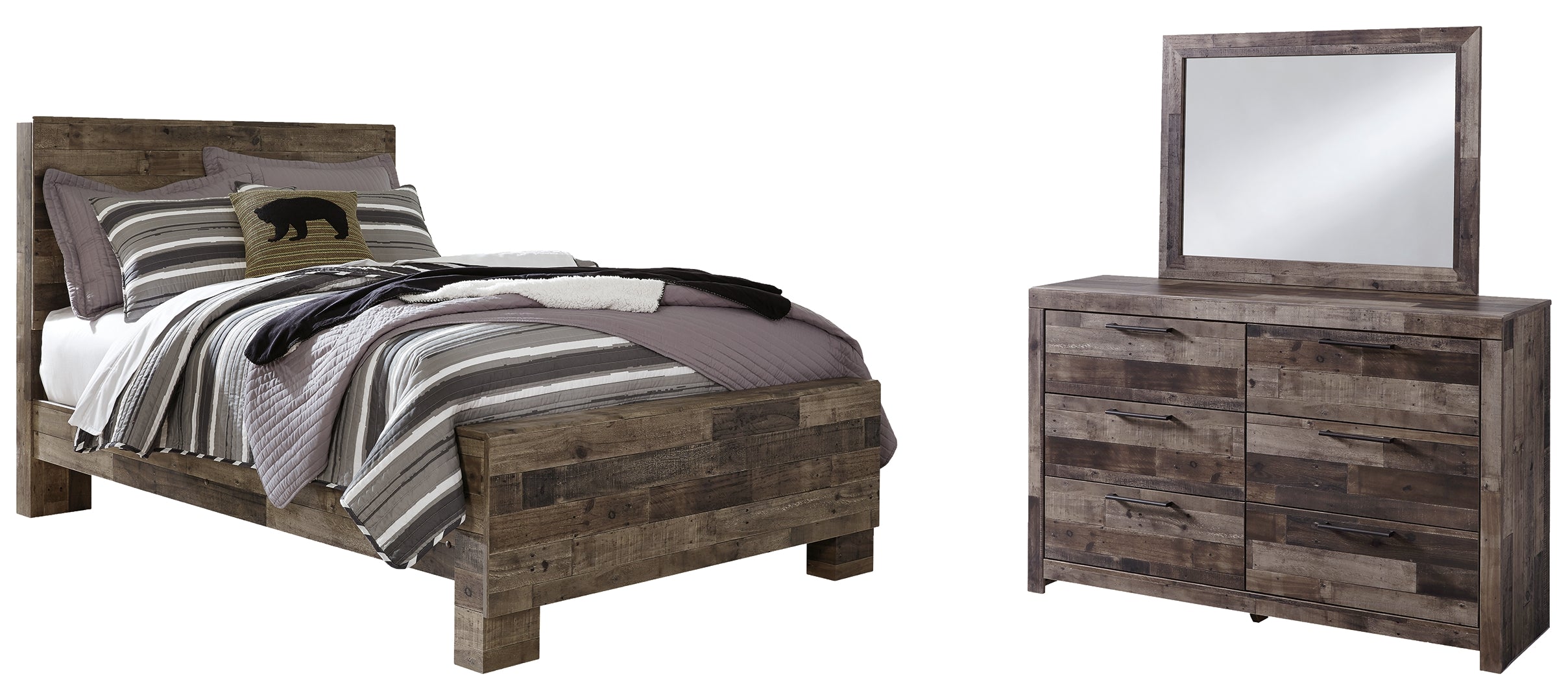 Derekson Grey Panel Bedroom Set