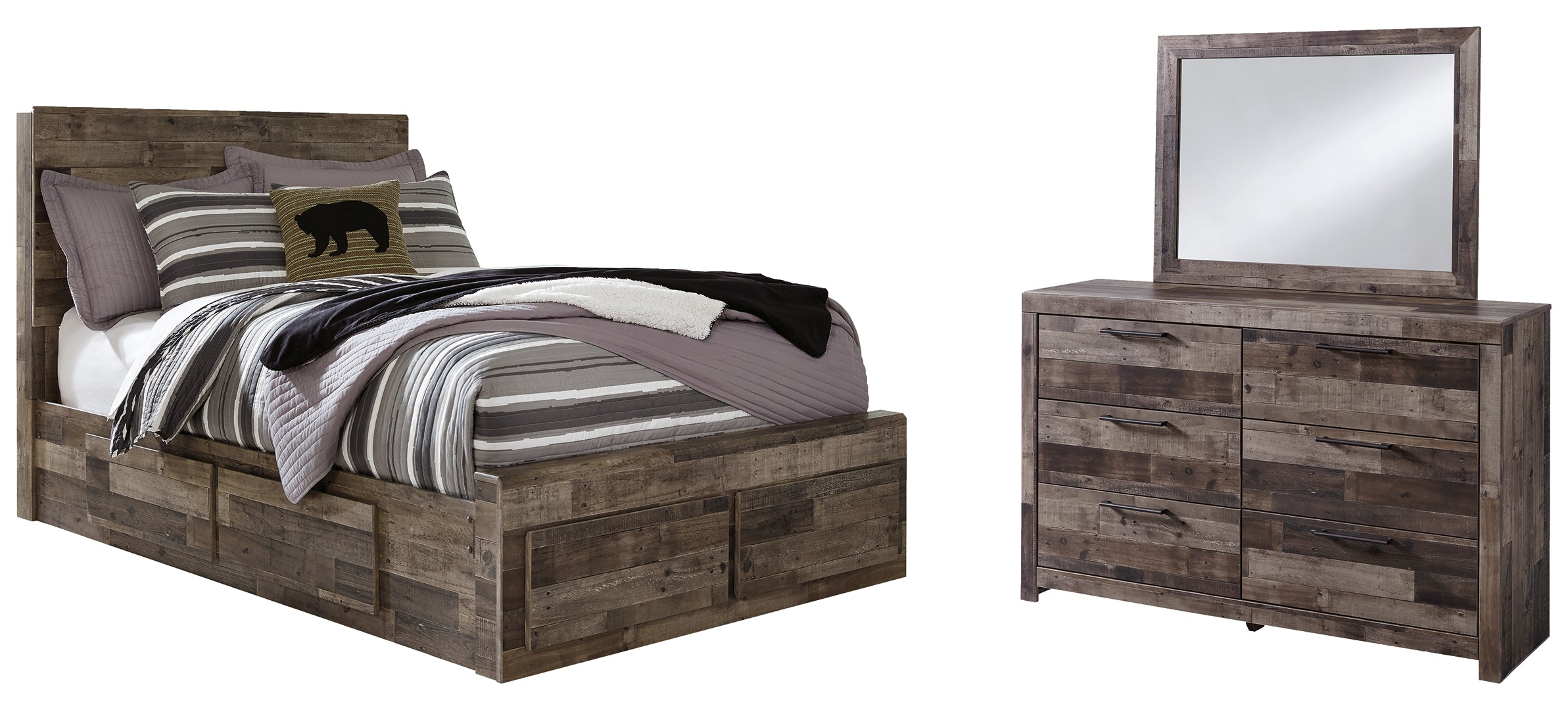 Derekson Grey Panel Bedroom Set