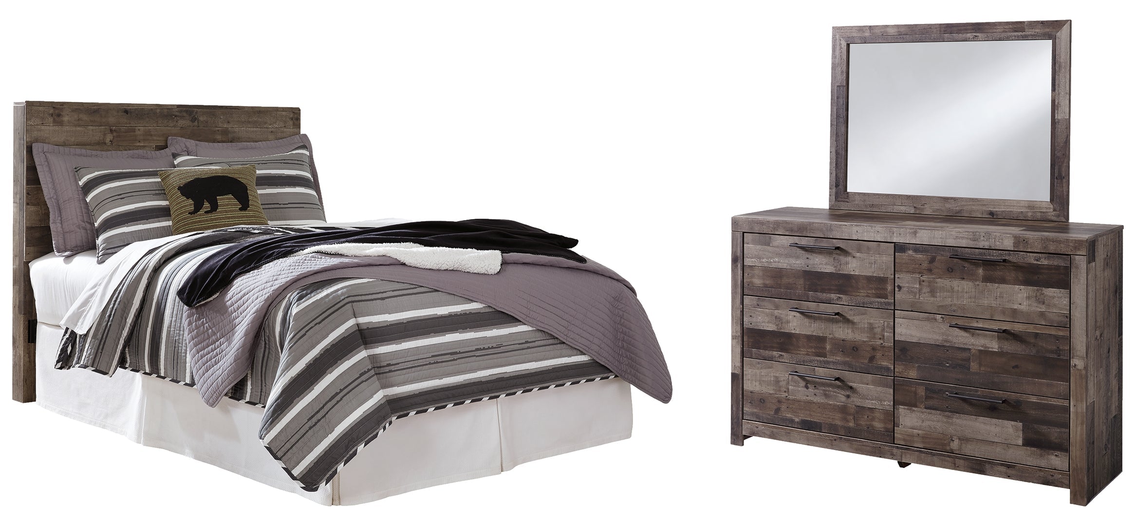 Derekson Grey Panel Bedroom Set