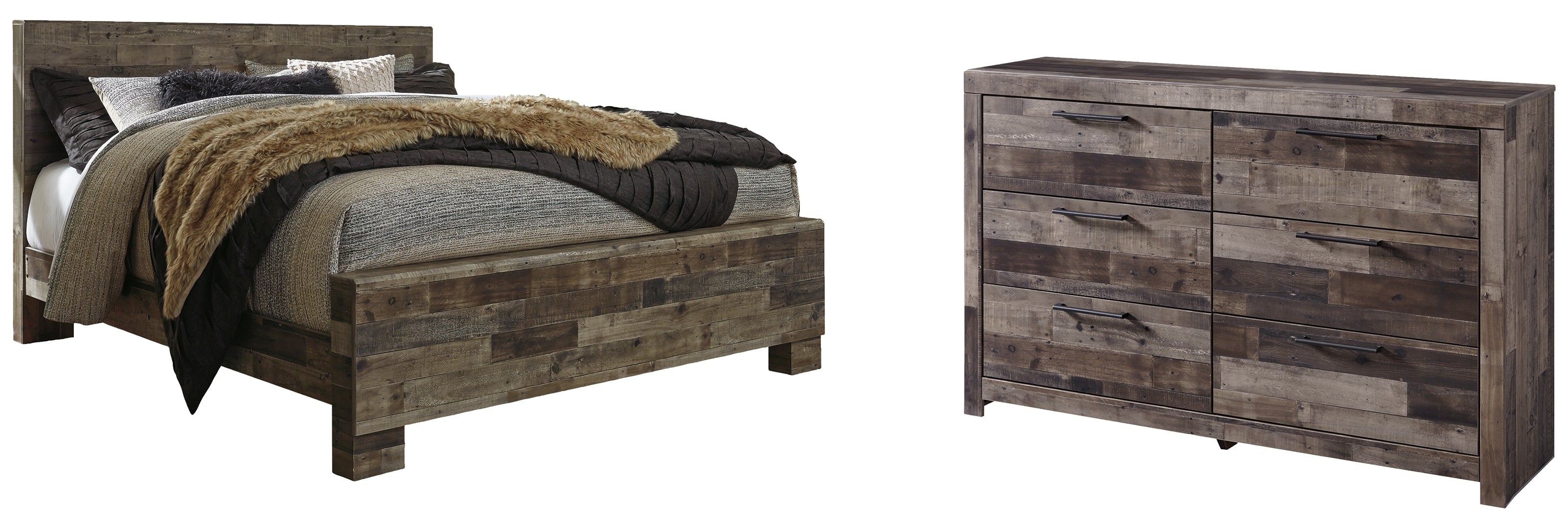 Derekson Grey Panel Bedroom Set