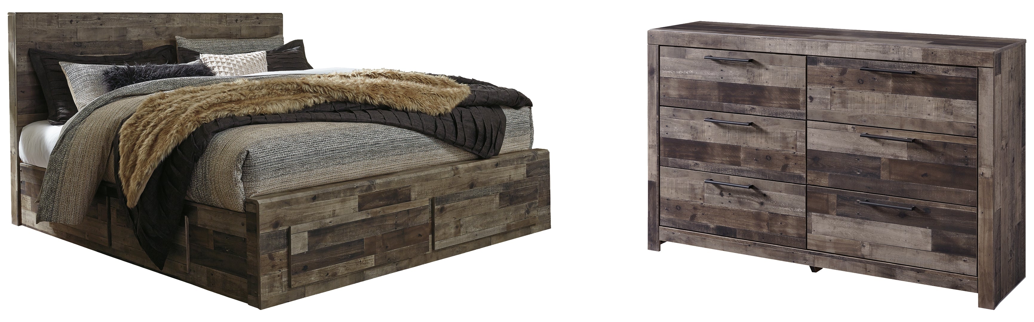 Derekson Grey Panel Bedroom Set