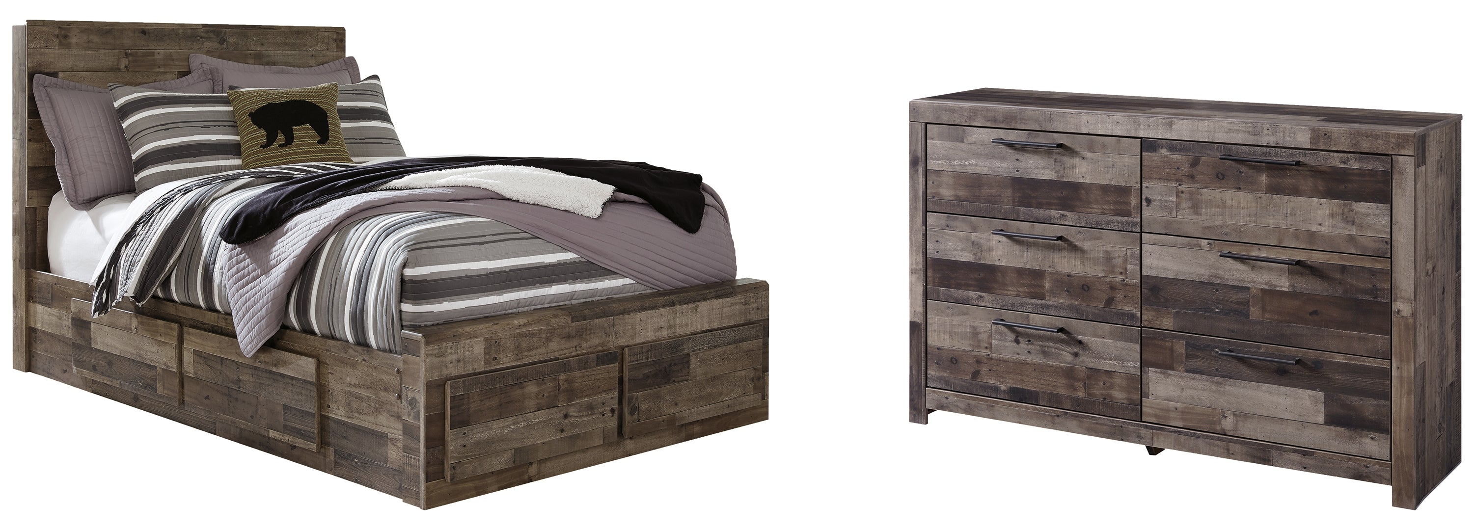 Derekson Grey Panel Bedroom Set