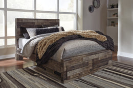 Derekson Panel Bed with Storage Drawers