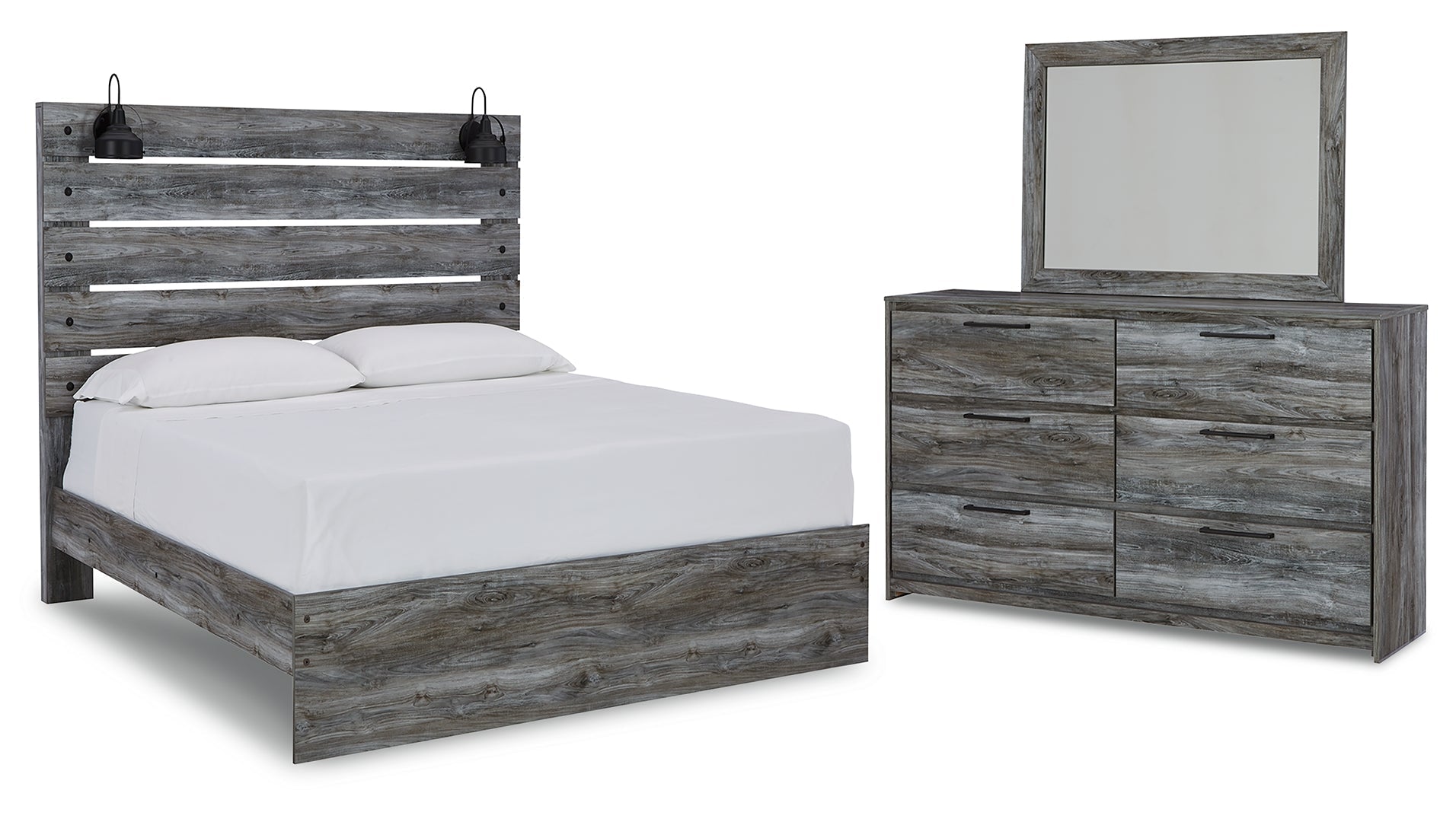 Baystorm Grey Panel Bedroom Set