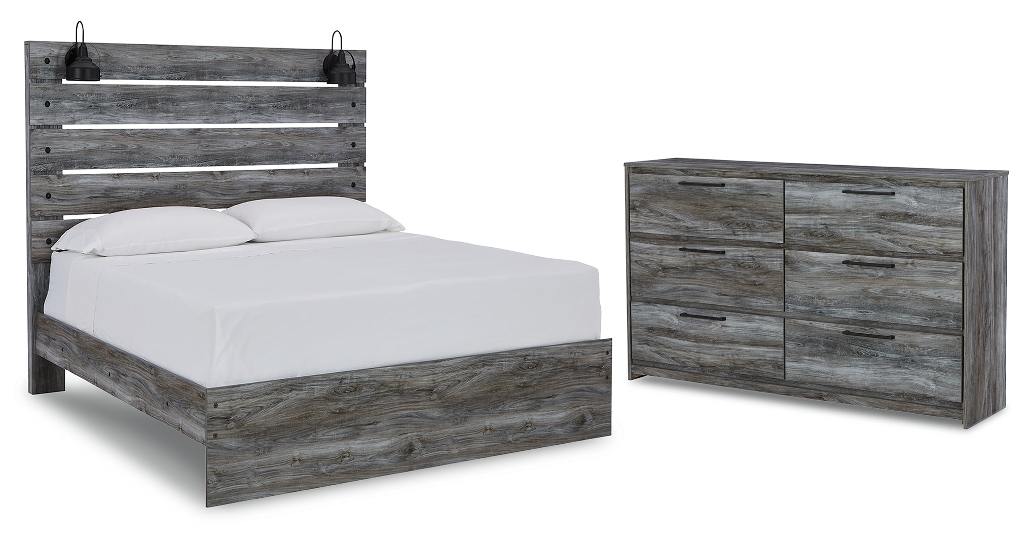Baystorm Grey Panel Bedroom Set