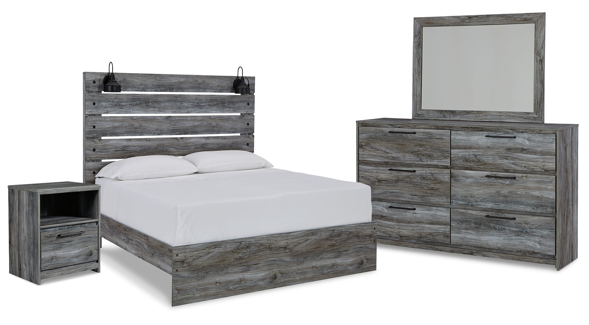 Baystorm Grey Panel Bedroom Set