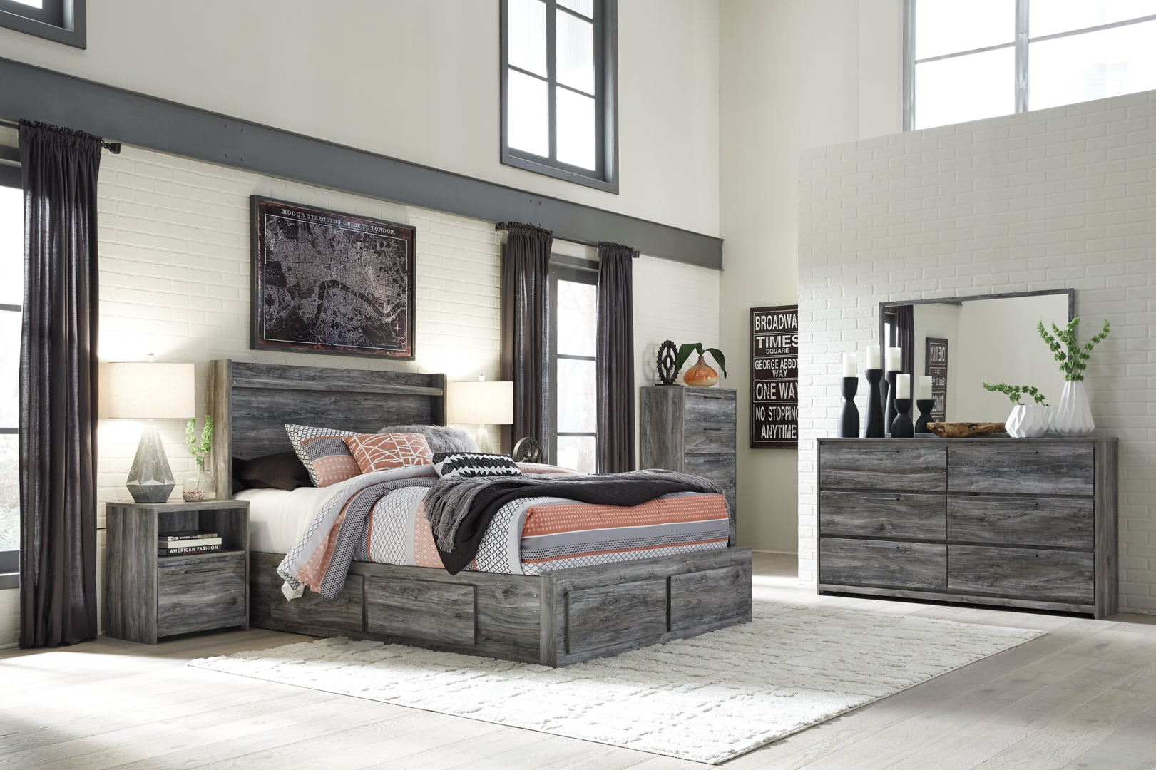 Baystorm Grey Bedroom Set