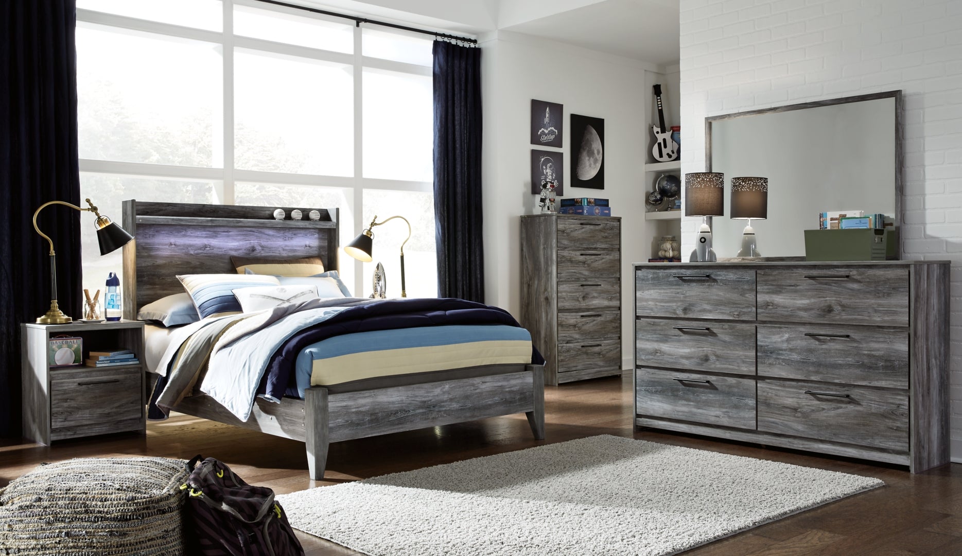 Baystorm Grey Bedroom Set