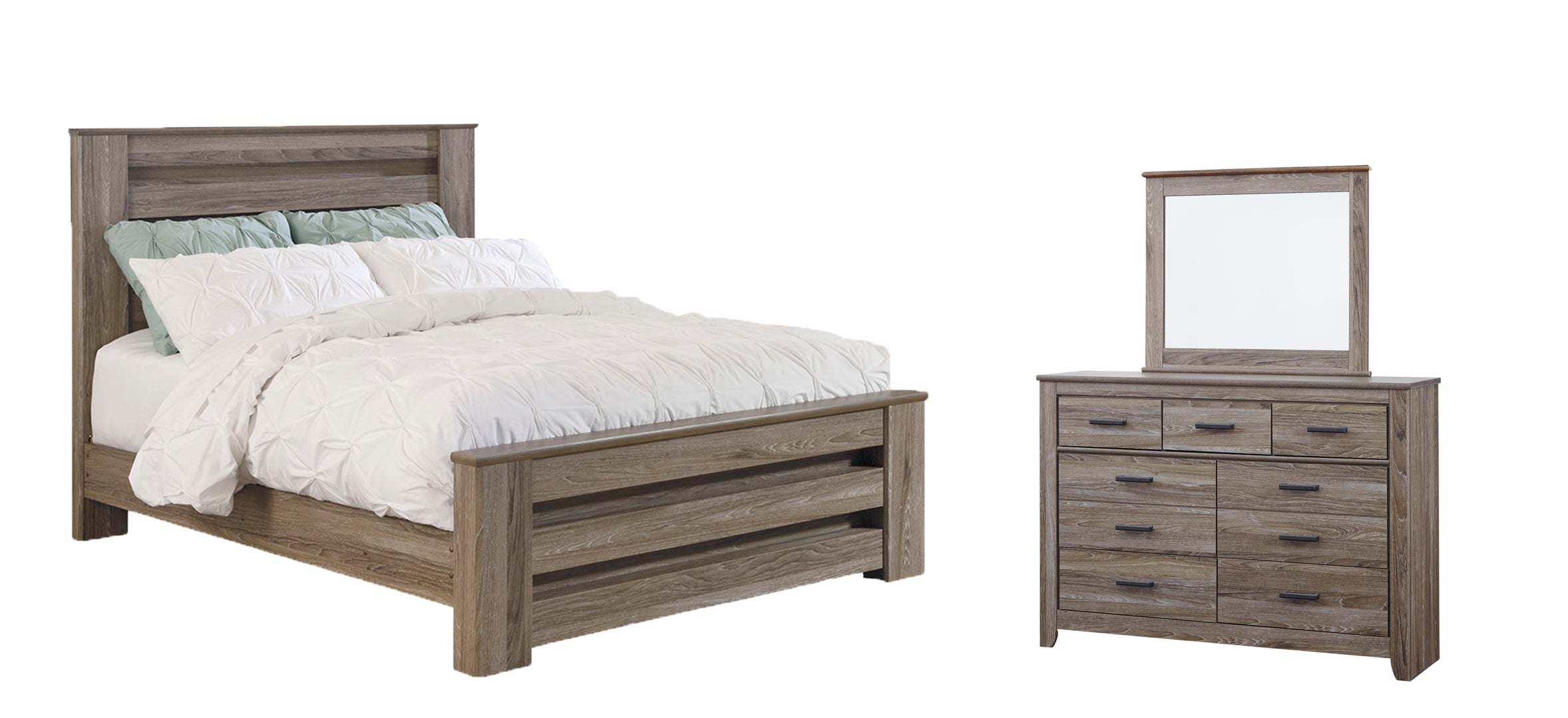 Zelen Brown Panel Bedroom Set