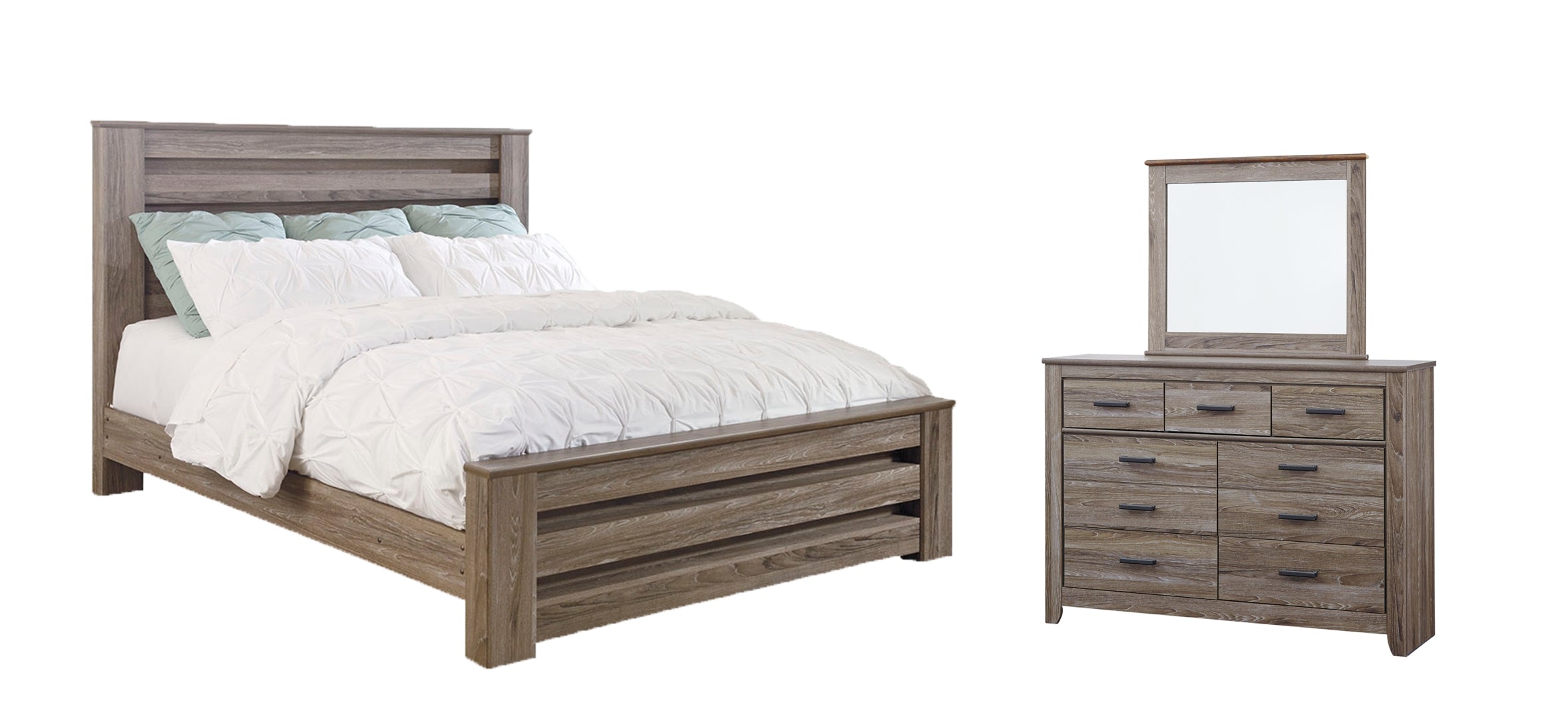 Zelen Brown Panel Bedroom Set