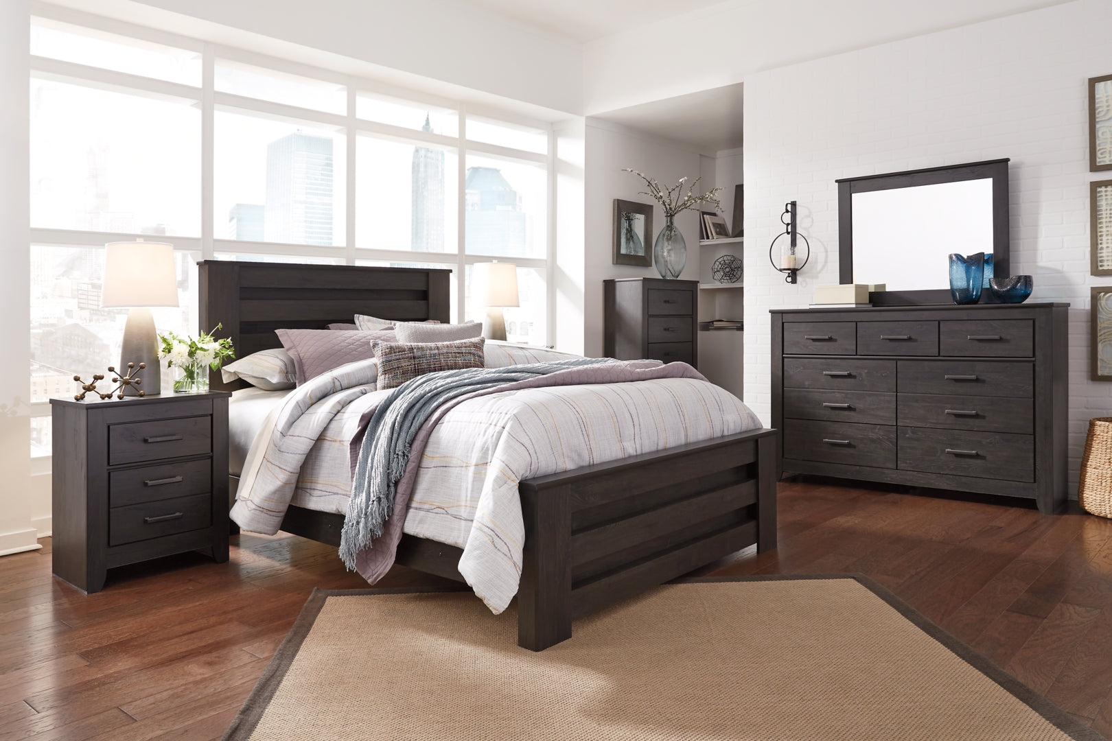 Brinxton Grey Panel Bedroom Set