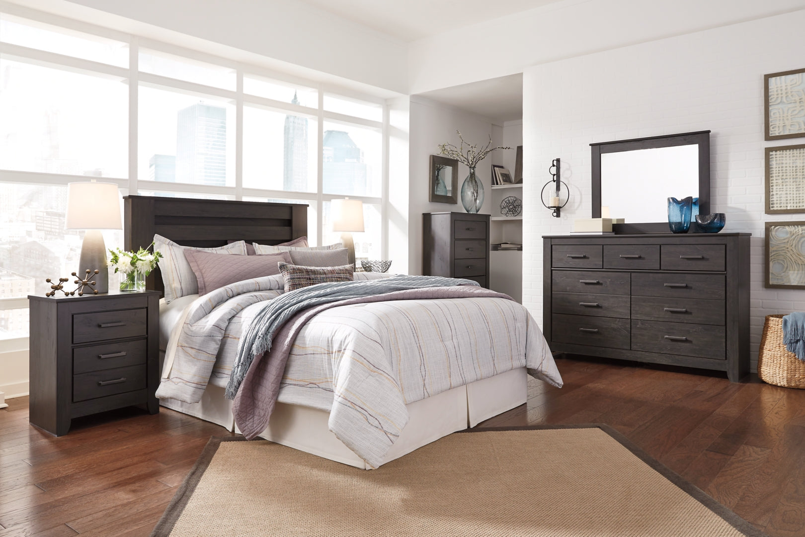 Brinxton Grey Panel Bedroom Set