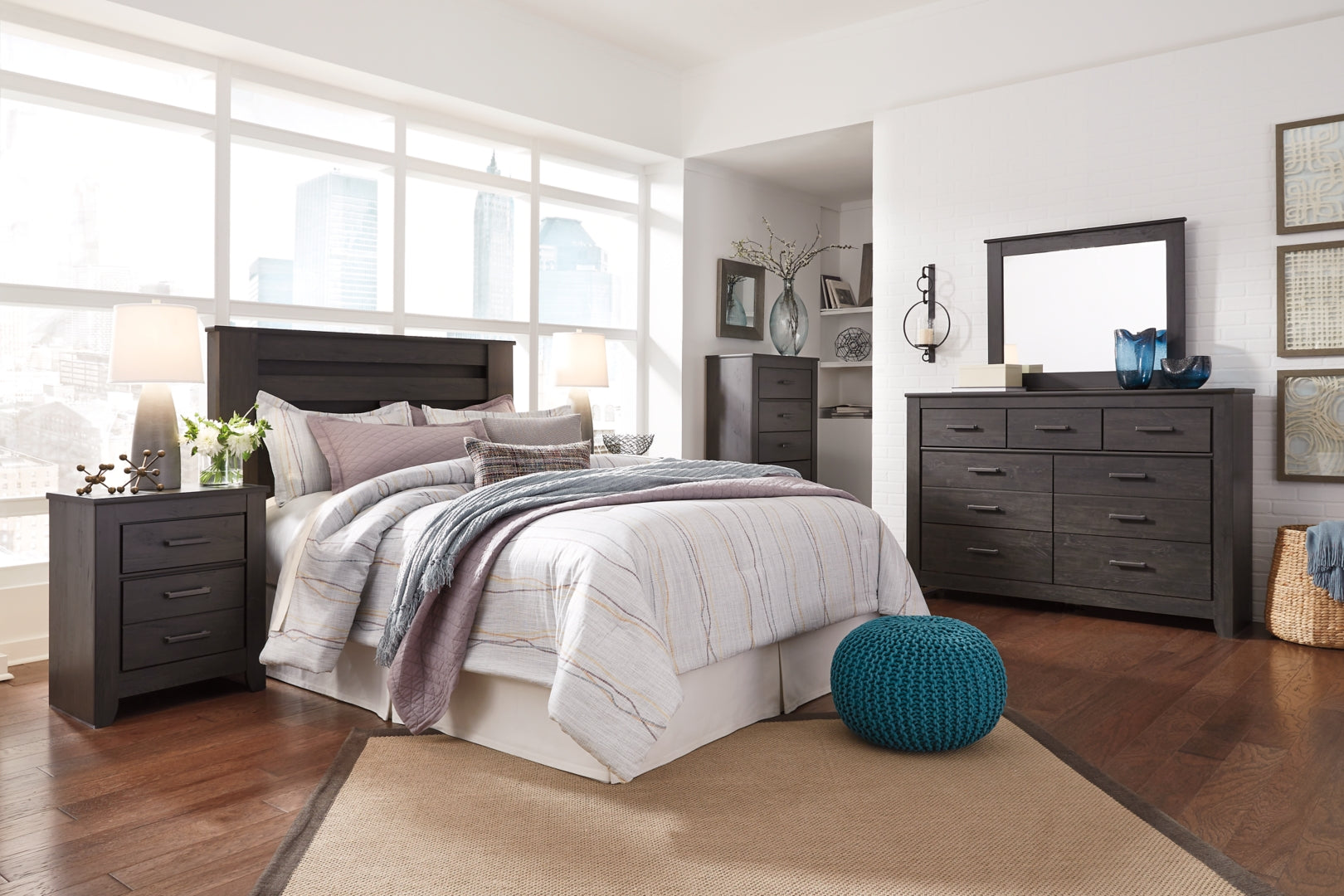 Brinxton Grey Panel Bedroom Set