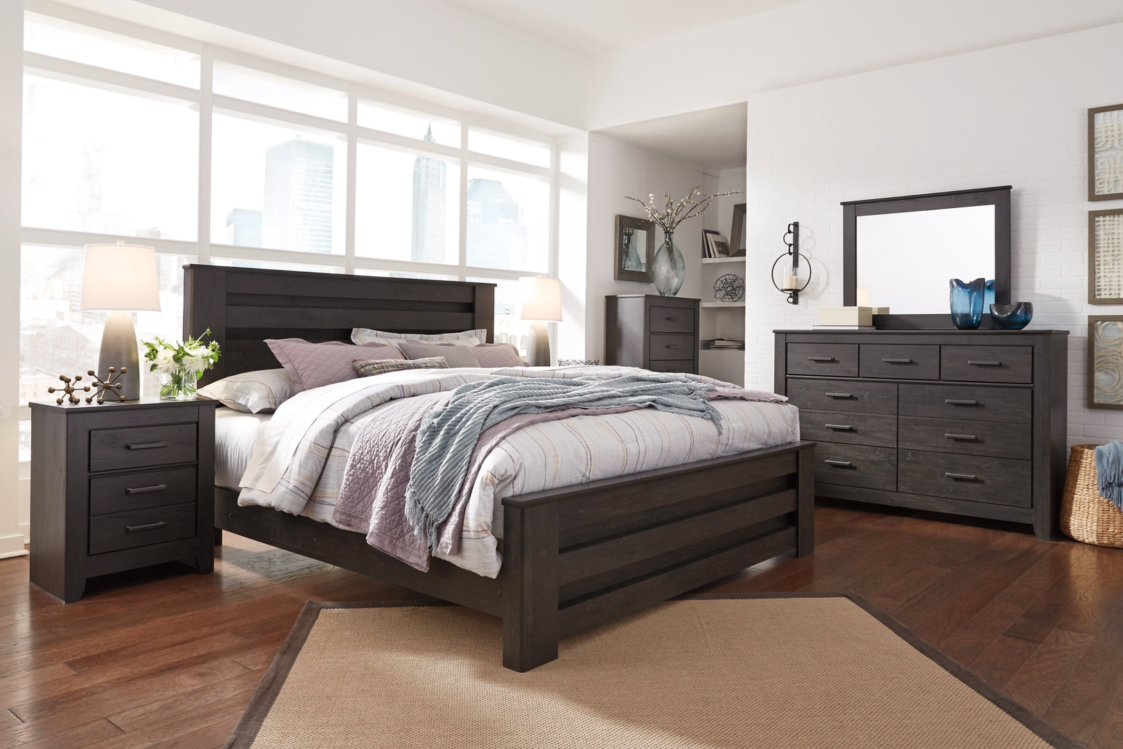 Brinxton Grey Panel Bedroom Set