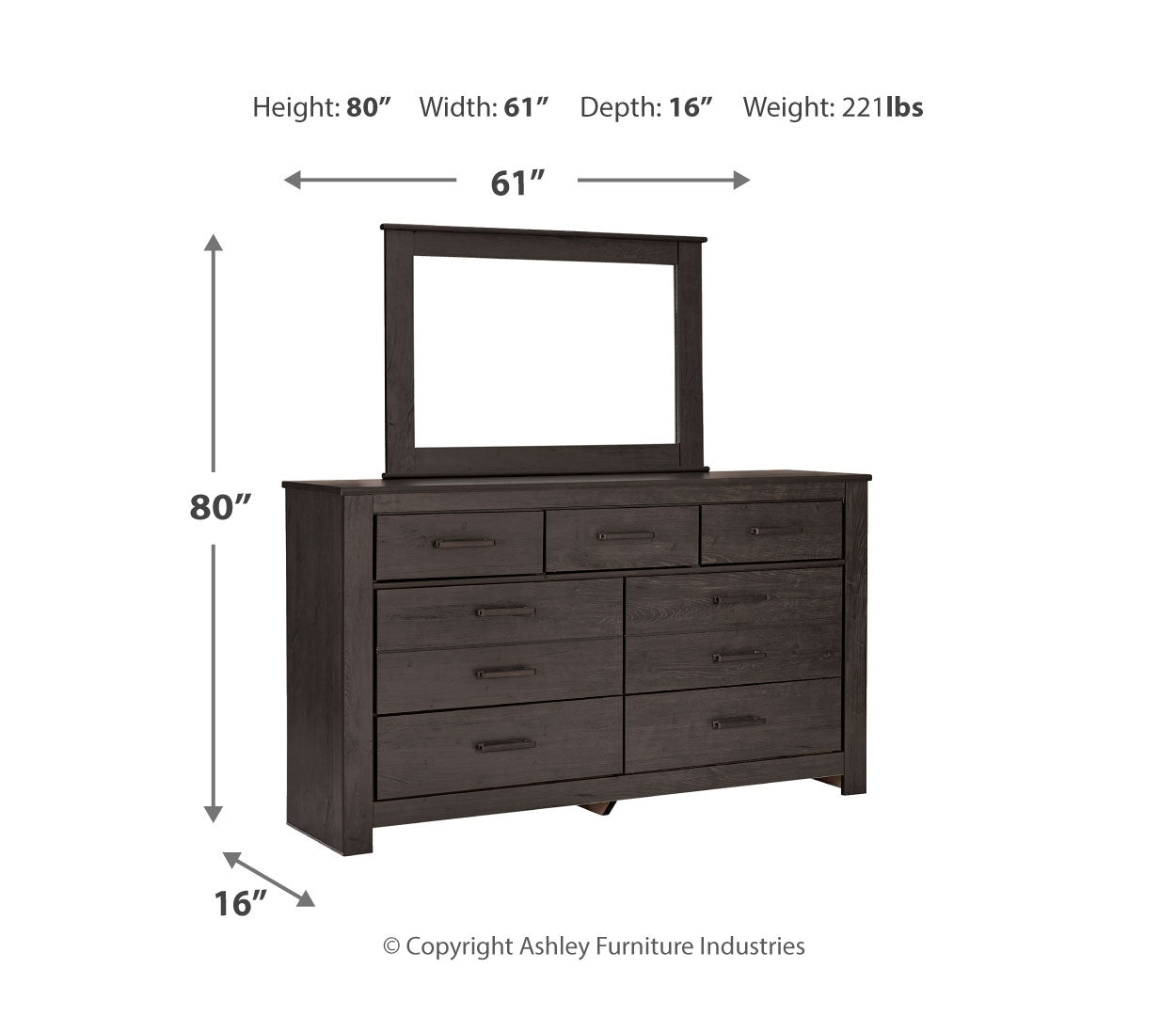 Brinxton Seven Drawer Dresser
