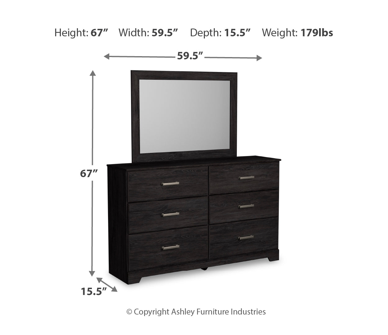 Belachime Black Bedroom Set