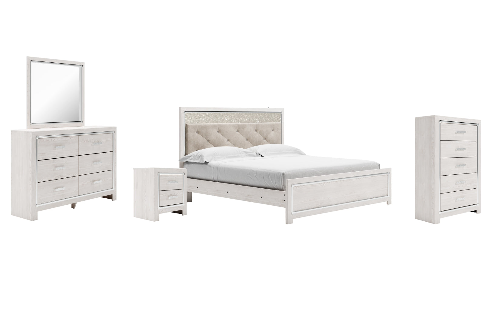 Altra White Panel Bedroom Set