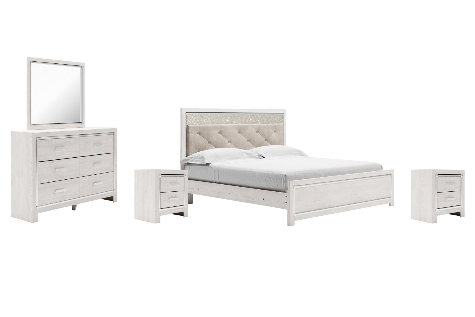 Altra White Panel Bedroom Set