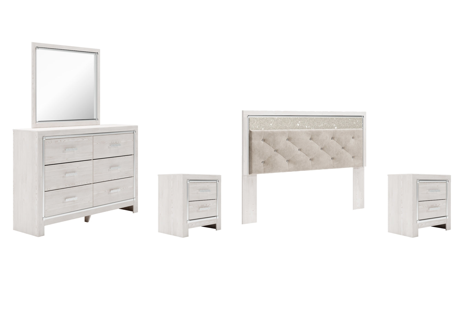 Altyra Panel Bookcase Bedroom Set