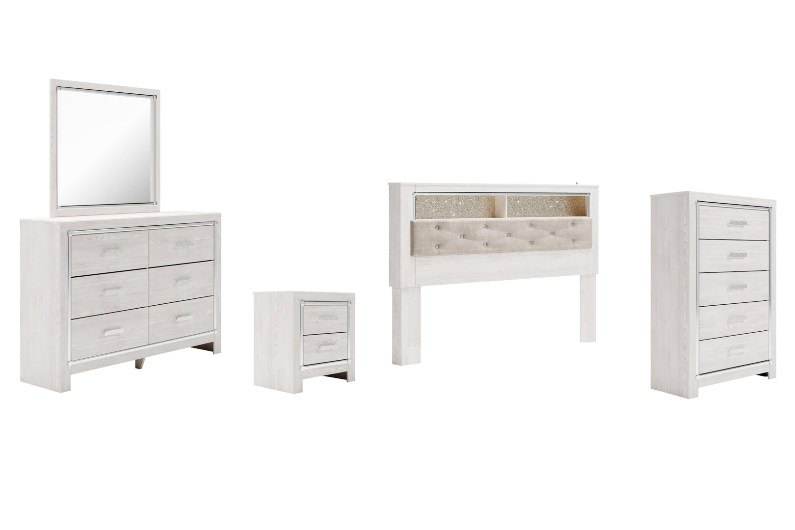 Altra White Panel Bedroom Set