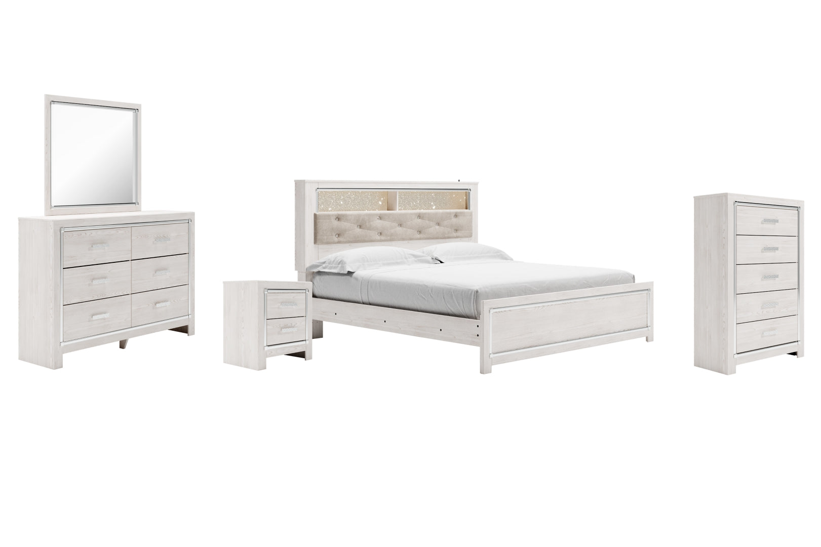 Altyra Panel Bookcase Bedroom Set