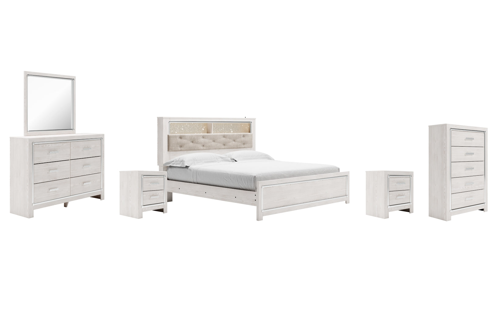 Altyra Panel Bookcase Bedroom Set