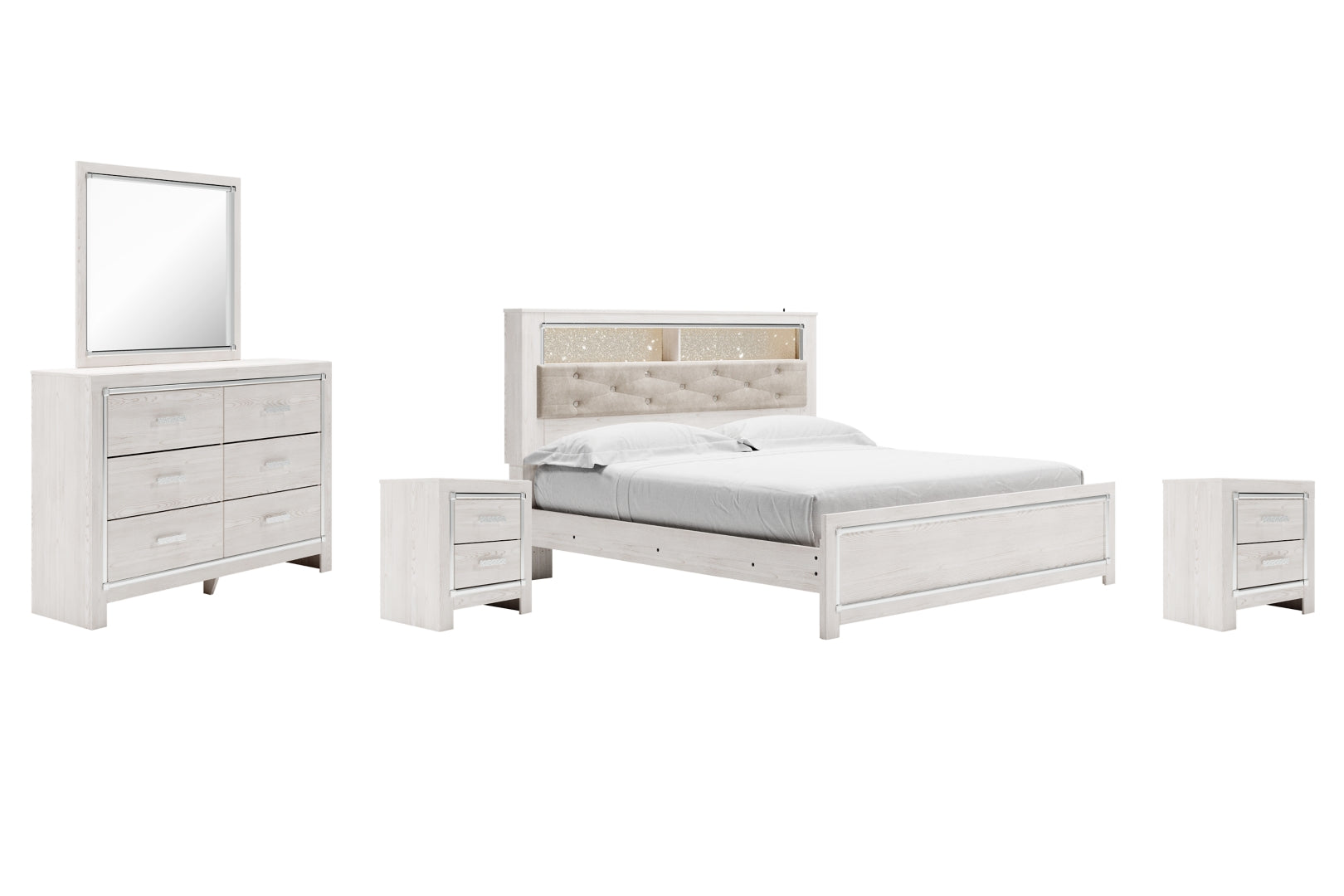 Altyra Panel Bookcase Bedroom Set