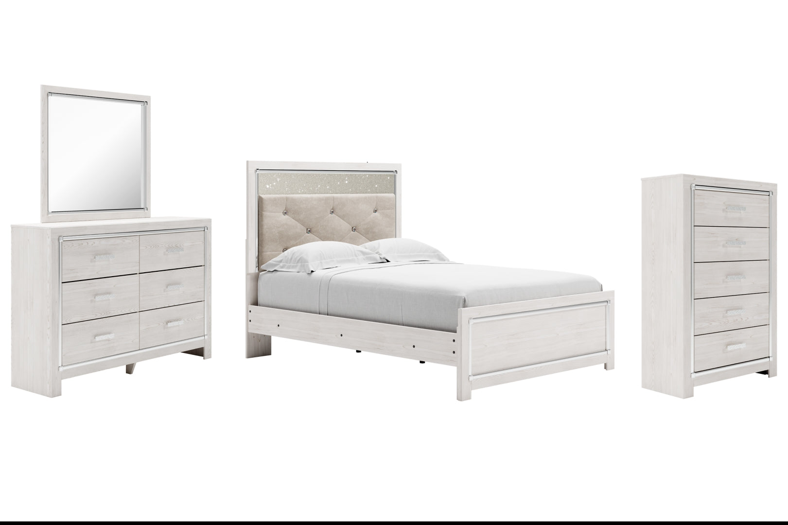 Altra White Panel Bedroom Set