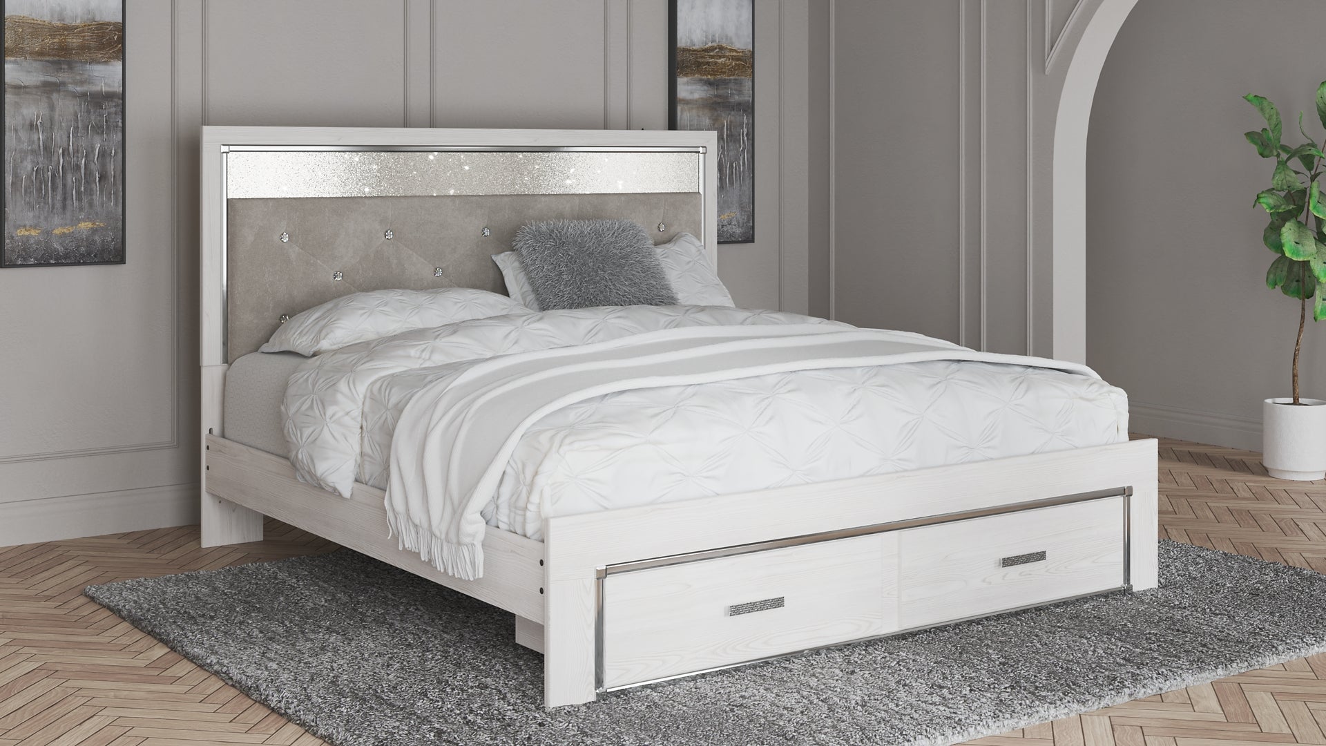 Altyra Panel Bookcase Bed