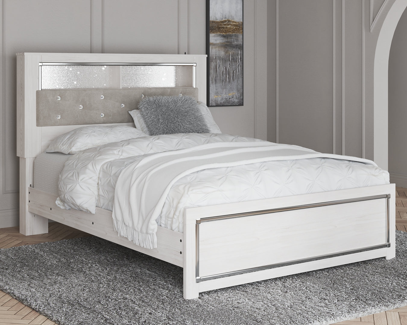 Altyra Panel Bookcase Bed
