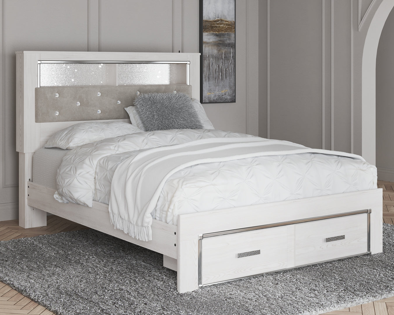 Altyra Panel Bookcase Bed