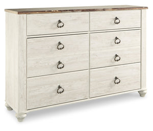 Willowton Six Drawer Dresser