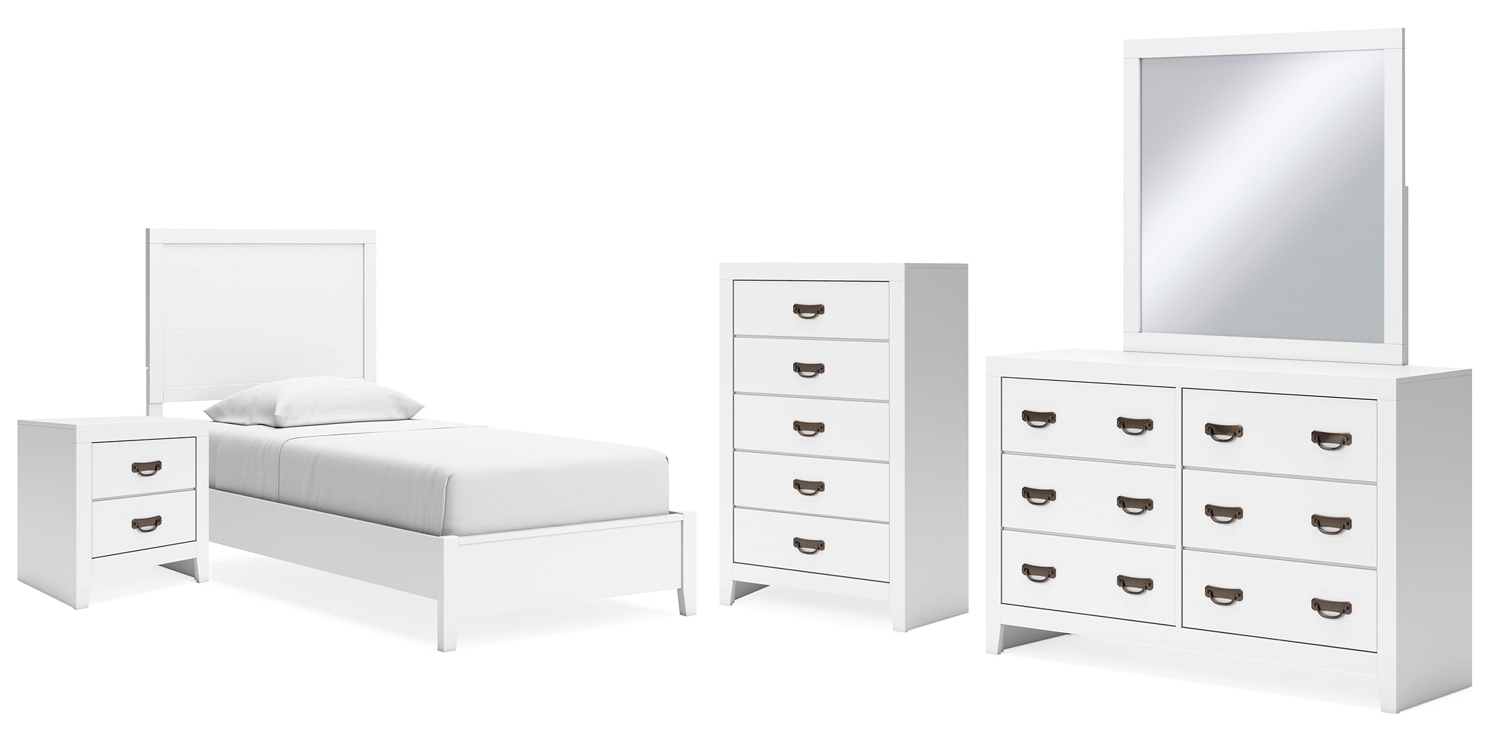 Binterglen White Panel Bedroom Set