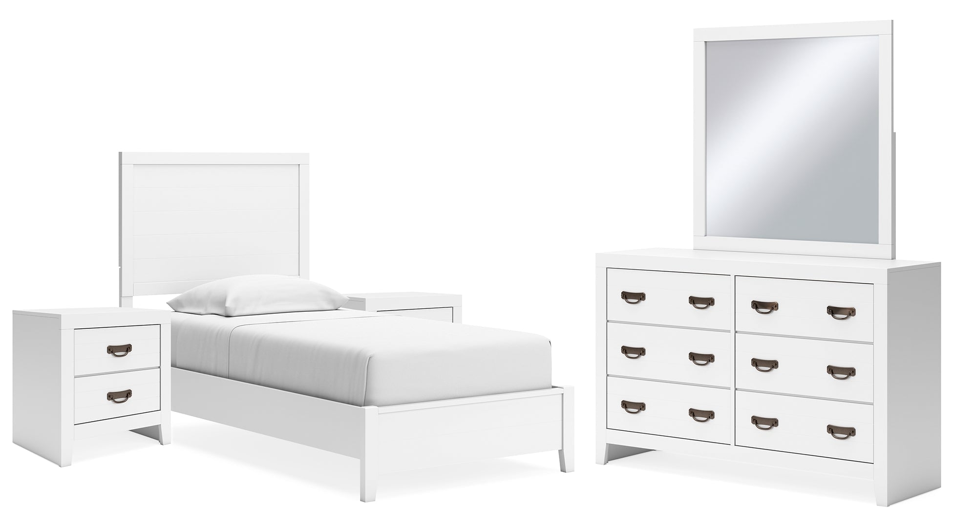 Binterglen White Panel Bedroom Set