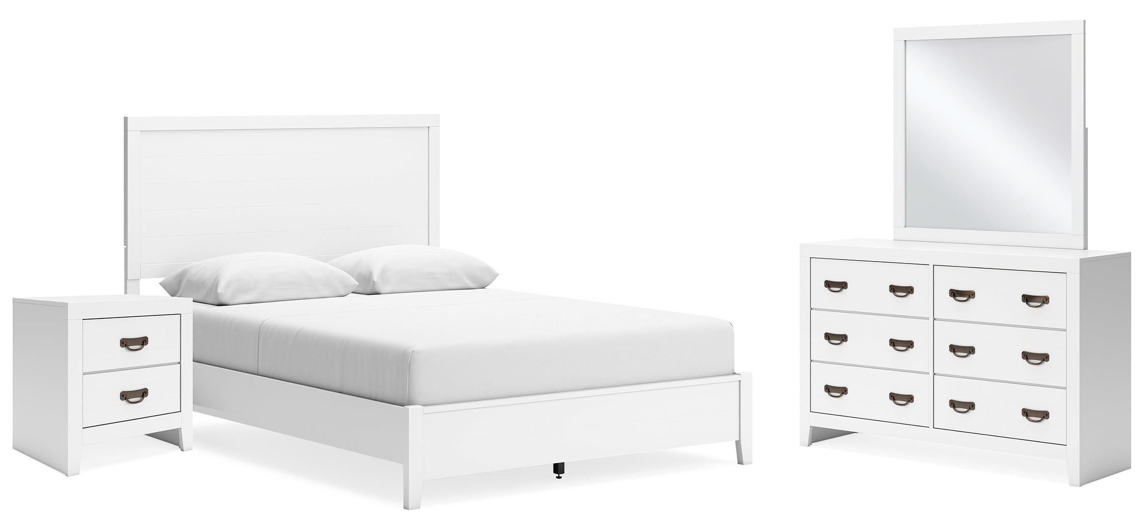 Binterglen White Panel Bedroom Set
