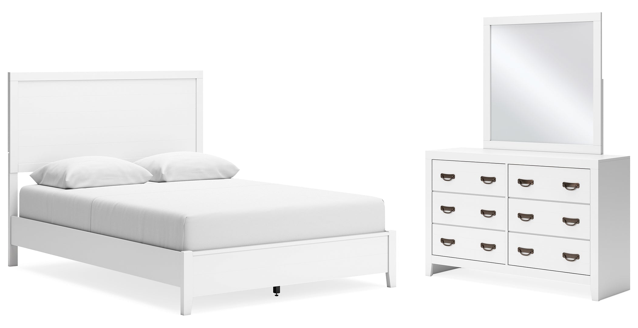 Binterglen White Panel Bedroom Set