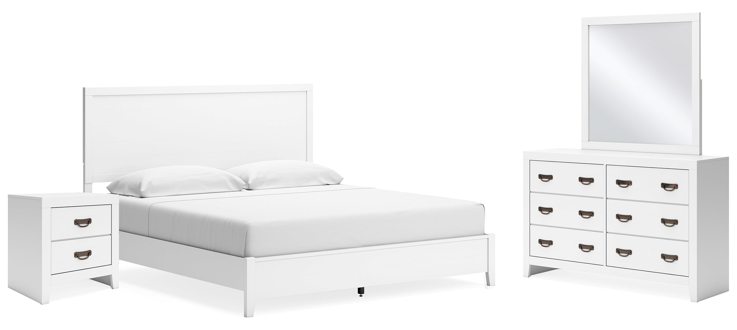 Binterglen White Panel Bedroom Set