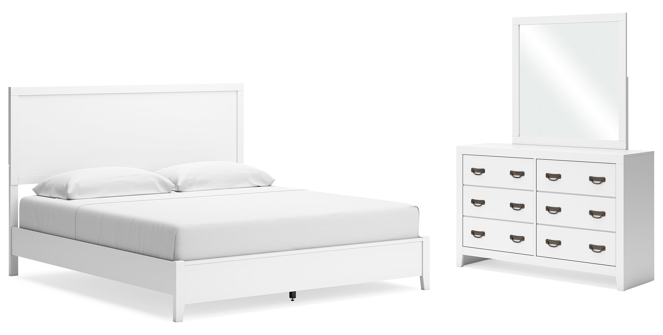 Binterglen White Panel Bedroom Set