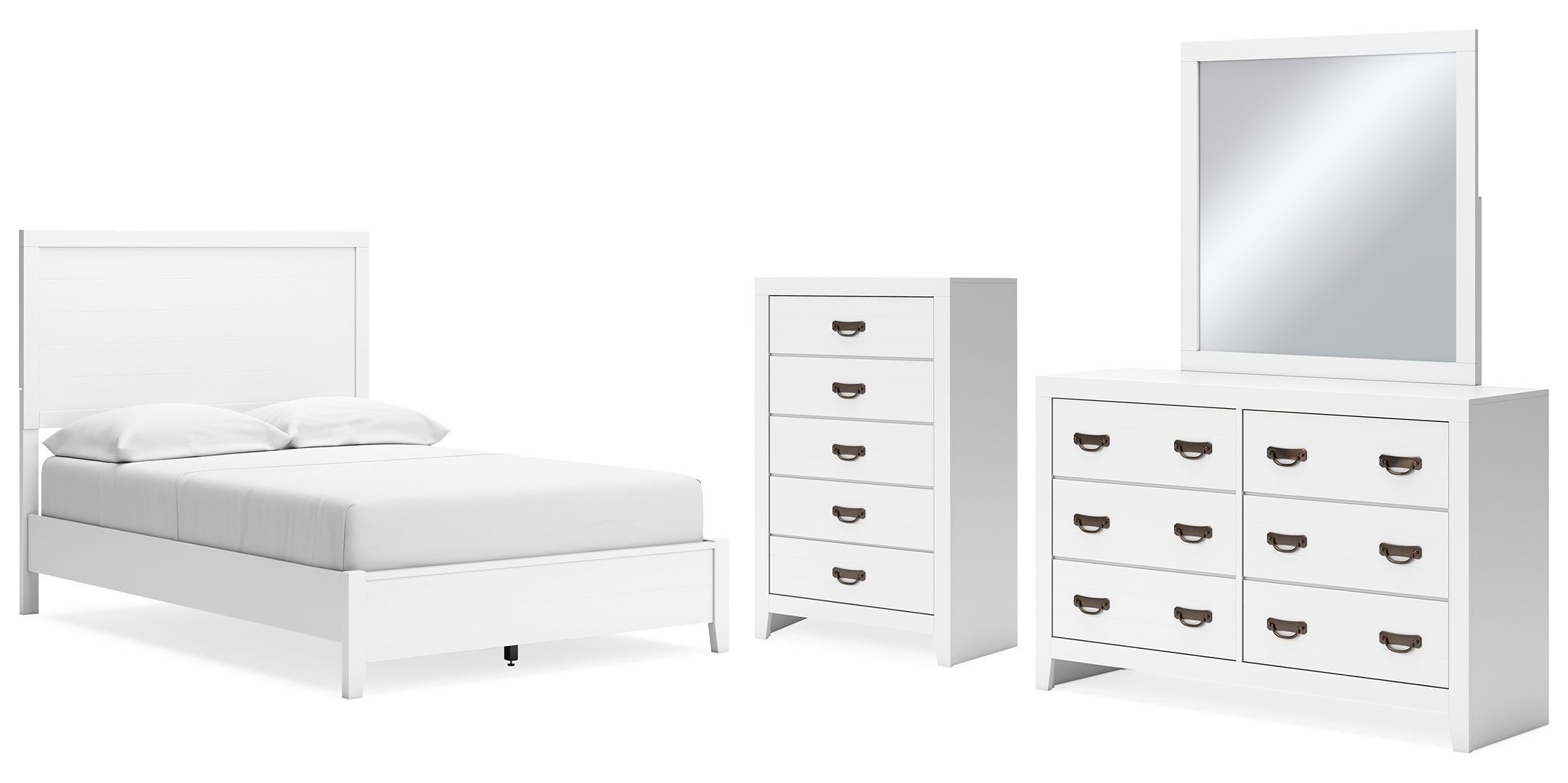 Binterglen White Panel Bedroom Set